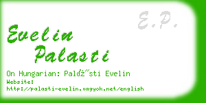 evelin palasti business card